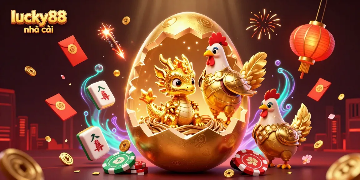 Experience thrilling gameplay at lucky88 nhà cái with a captivating 3D casino scene filled with vibrant elements.