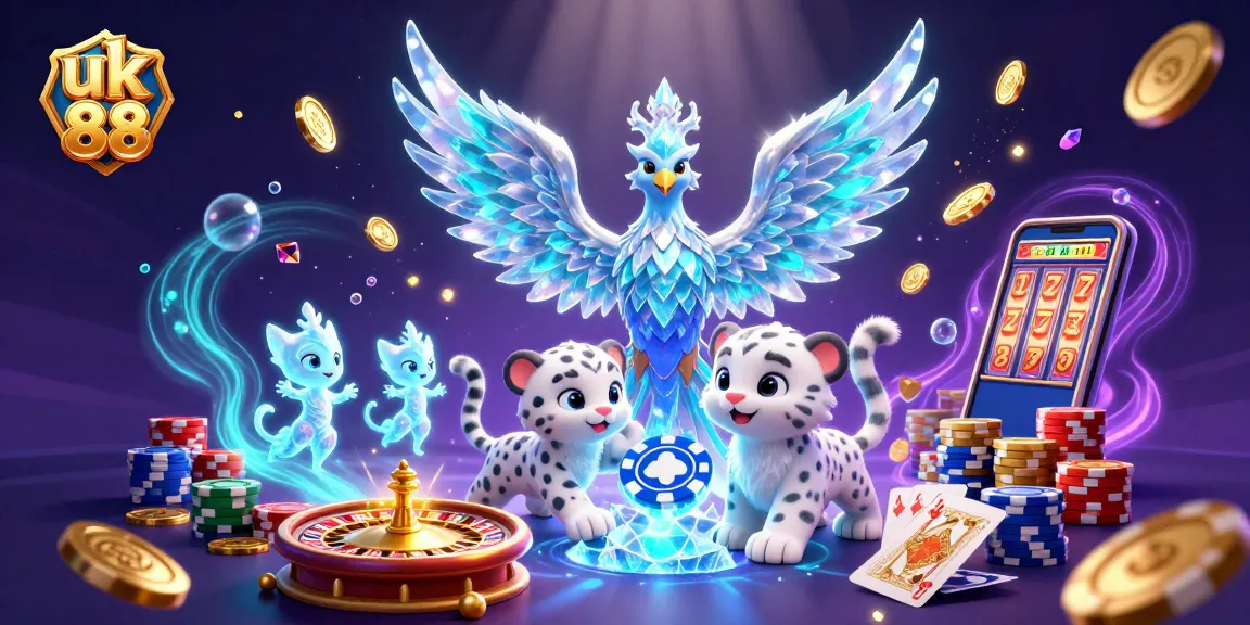 Engage in thrilling gameplay at uk 88 with a vibrant 3D casino scene featuring enchanting characters.