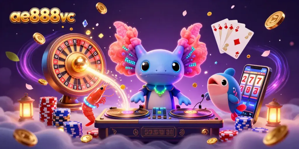 Experience thrilling entertainment at ae888vc with vibrant characters and dynamic casino elements.