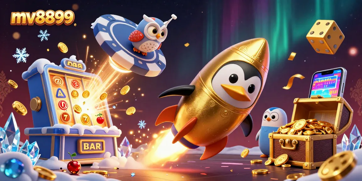 Engage with mv8899's dynamic casino adventures featuring thrilling games and a vibrant, animated scene.