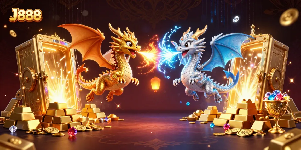 Engage with J888 and explore vibrant 3D casino adventures featuring dazzling dragons and treasures.