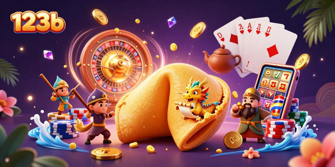 Experience thrilling wins and strategies at 123b with a captivating illustration of fortune and gaming.