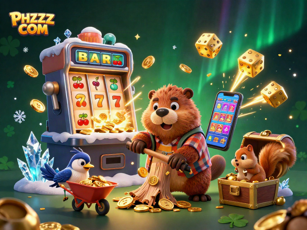 Experience thrilling wins with PHZZZ COM as charming characters engage in exciting casino adventures.