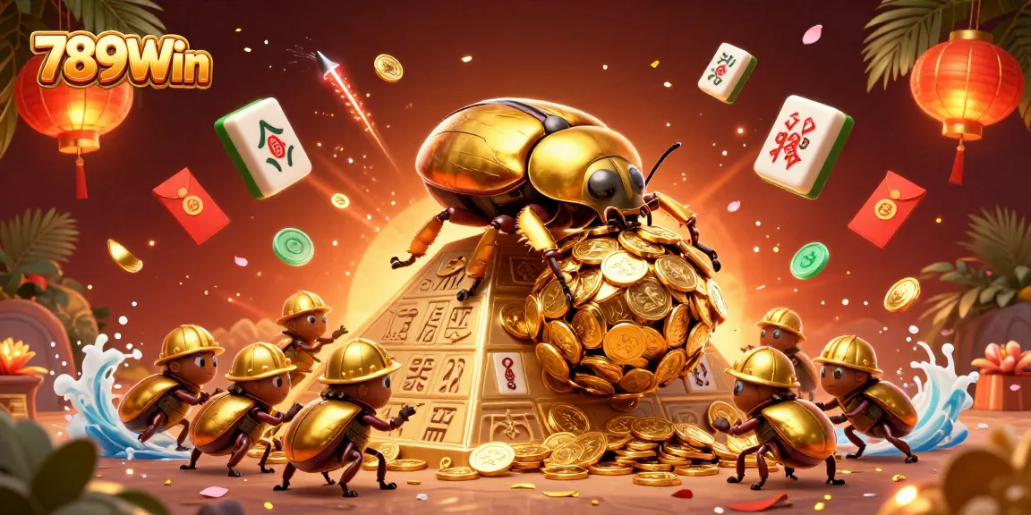 Immerse yourself in exciting gameplay with 789Win's vibrant casino scene packed with gold coins and lucky symbols.