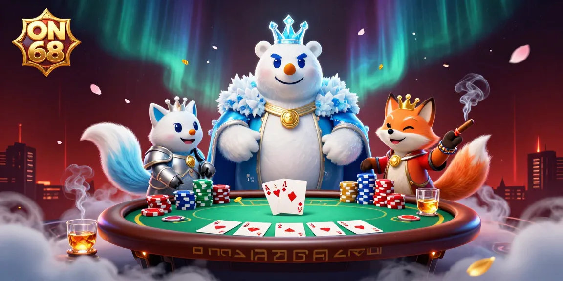 Engage with ON 68 featuring a majestic ice king, silver-armored fox and poker action.