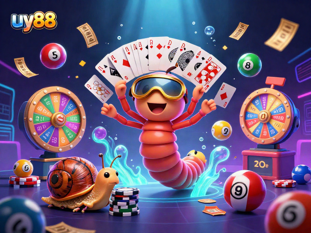 Engage with uy88 as a colorful casino scene unfolds, showcasing vibrant games and dynamic action.