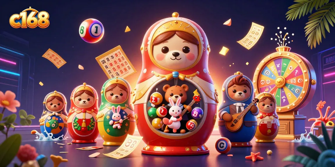Engage with the vibrant casino world of c168 through colorful balls and dynamic dealer bears.