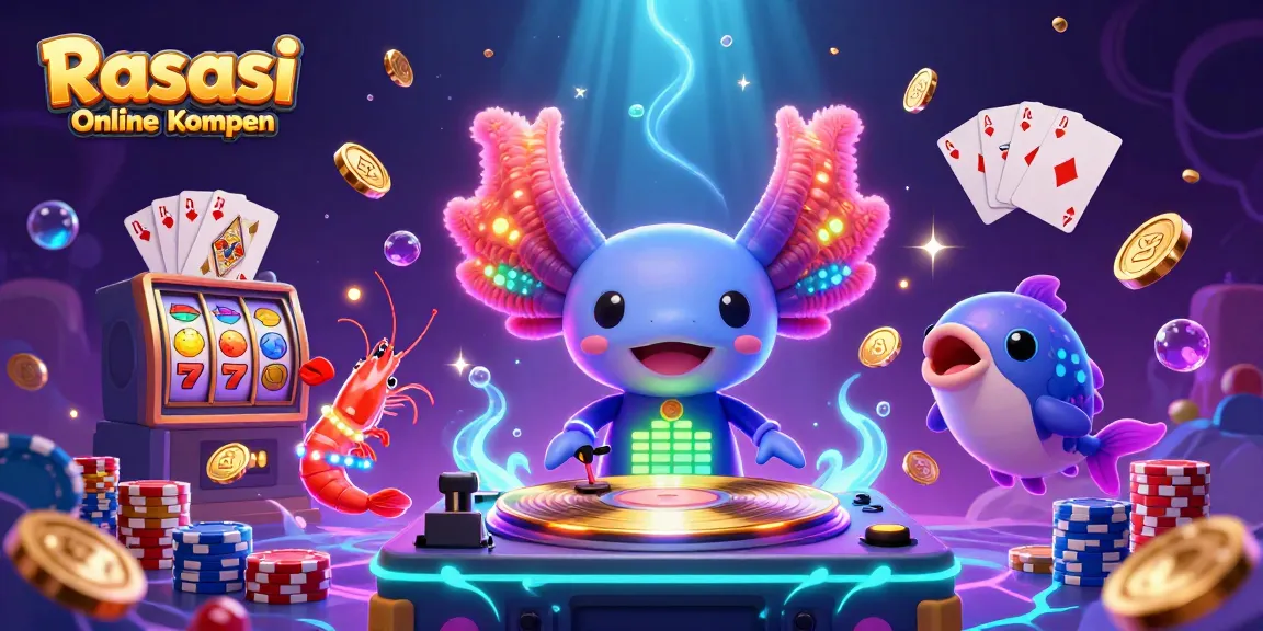 Experience Rasasi Online Kopen with vibrant slot reels, shining coins, and animated characters celebrating victory.