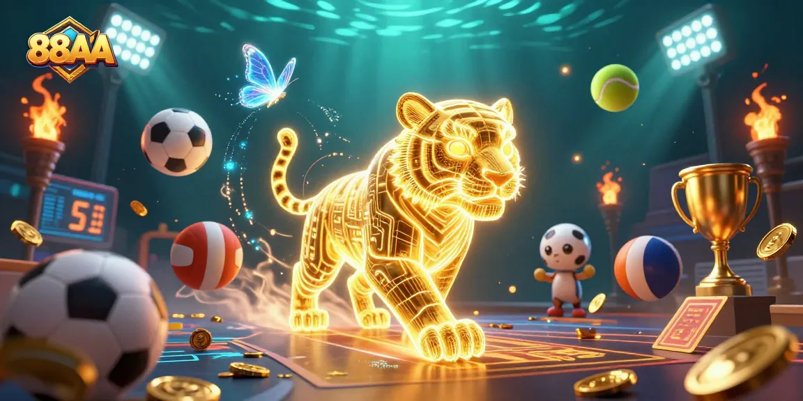 Experience thrilling gameplay at 88AA with neon-tinted characters and dynamic casino elements.