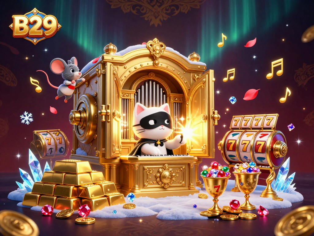 B29 offers players a captivating casino experience with rich visuals of slot gaming, treasures, and charming characters.