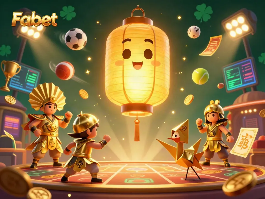 Experience Fabet's rich gaming world with dynamic characters and vibrant casino elements.