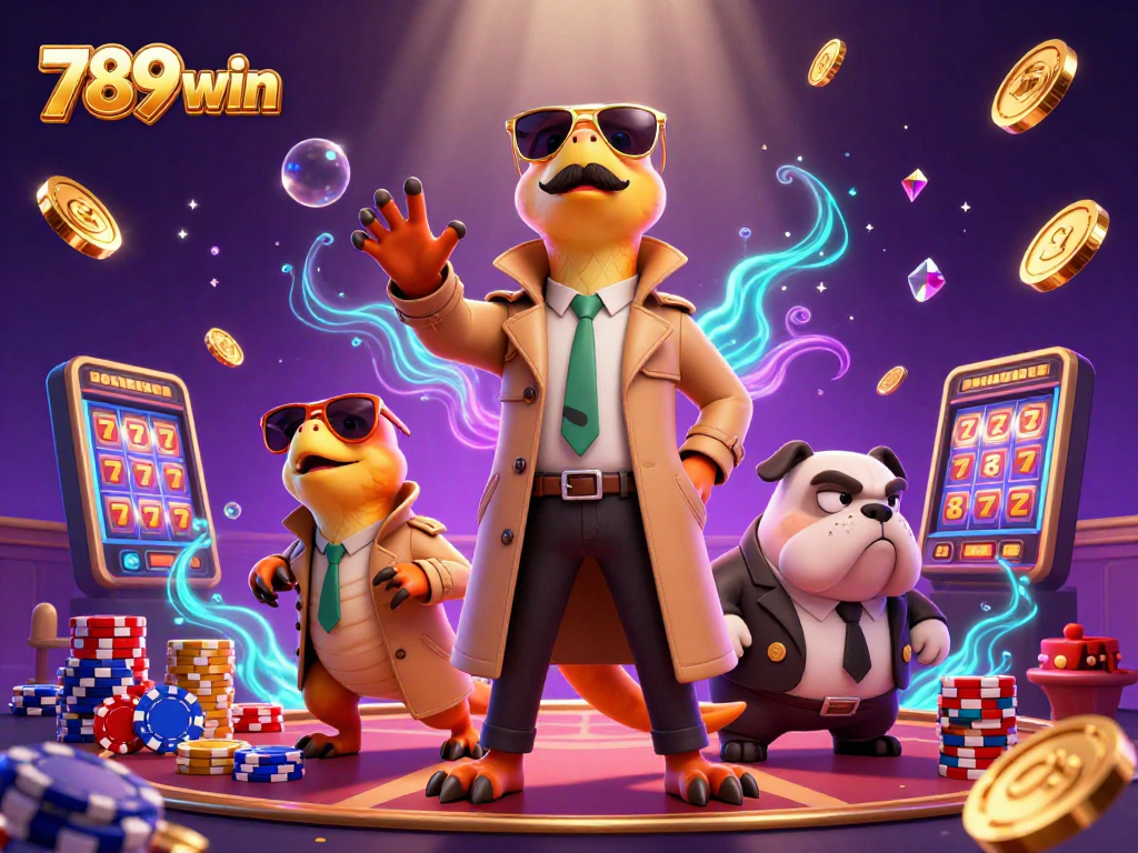 Engage in action at 789win with raptors comically disguised at a VIP casino.