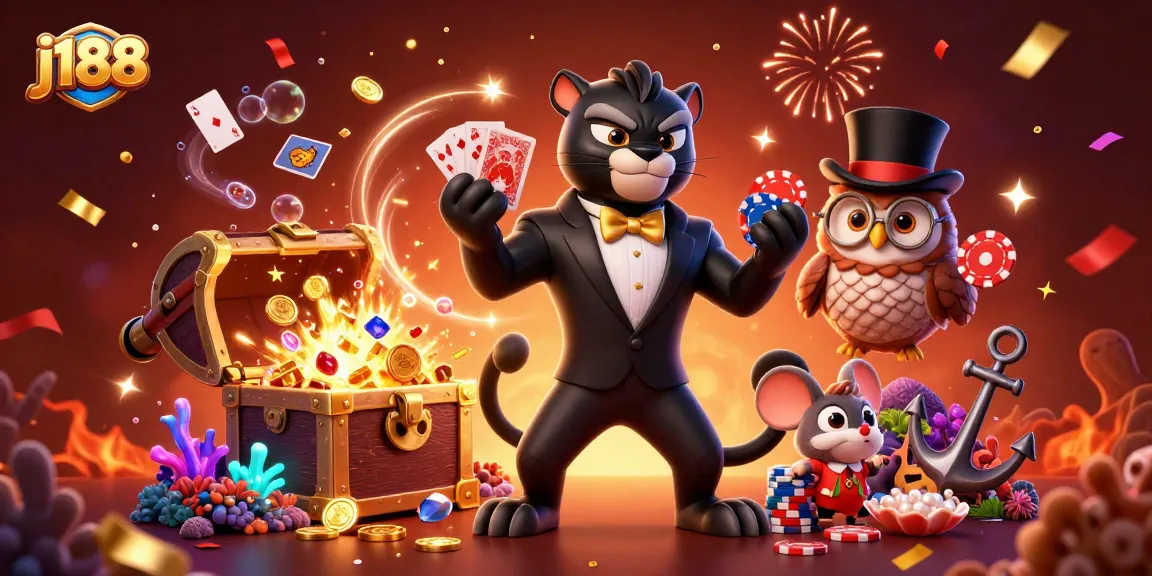 Experience thrilling gameplay at j188 with vibrant casino characters and engaging visuals.
