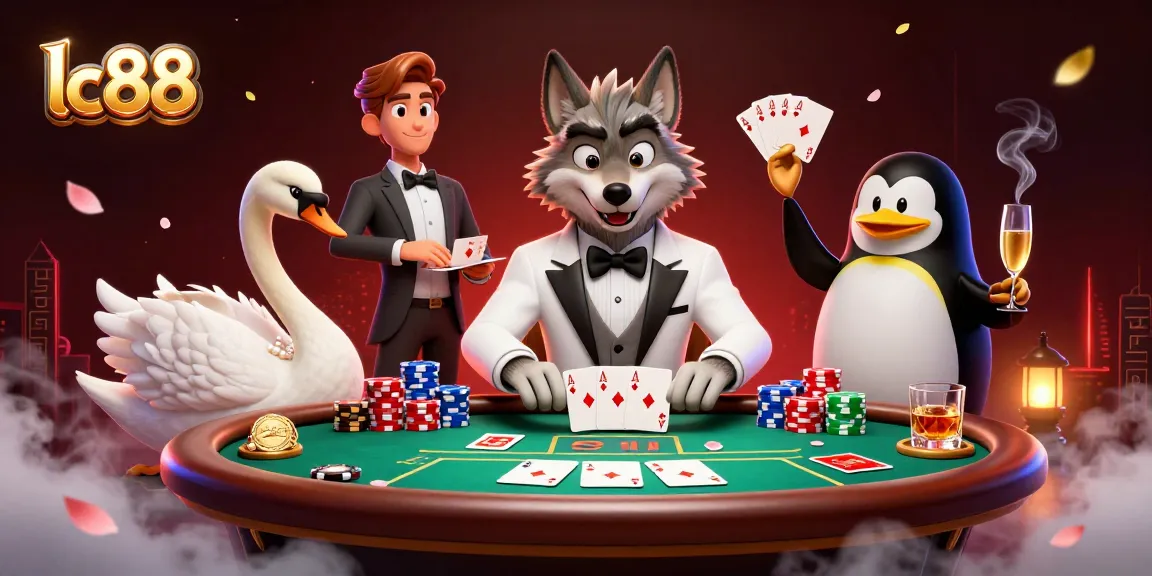 Engage in thrilling games at lc88 with stunning baccarat scenes showcasing lively characters.
