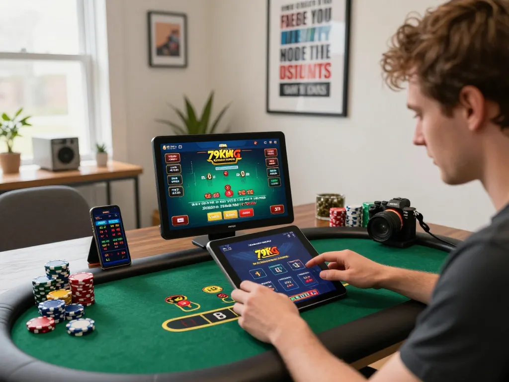 Engage with 79king online casino app on tablet for thrilling blackjack gaming