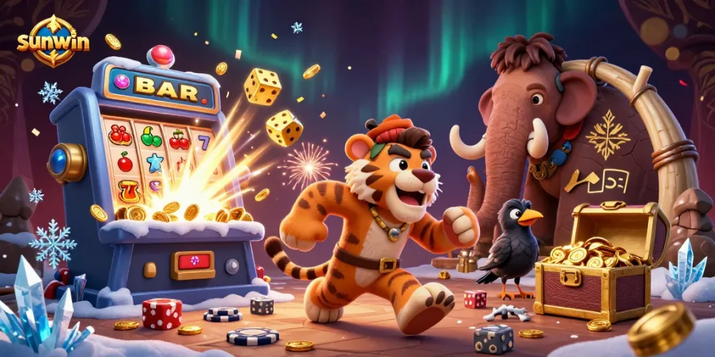 sunwin enthusiasts enjoy exciting games at a dynamic prehistoric casino experience with stunning visuals